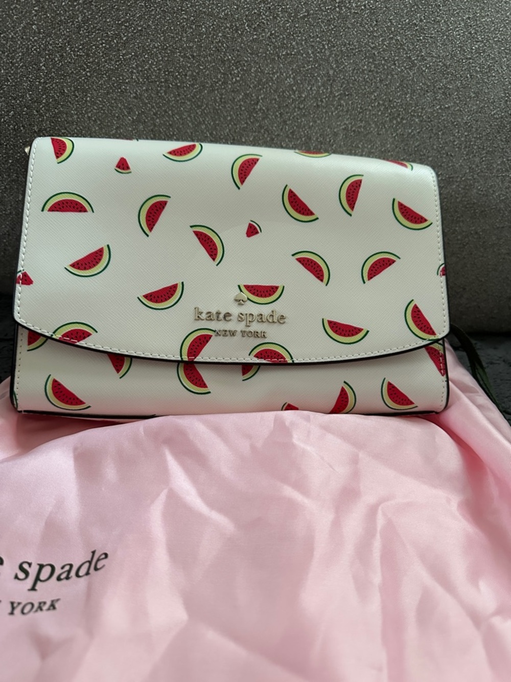 kate spade White Watermelon Slice Print Crossbody